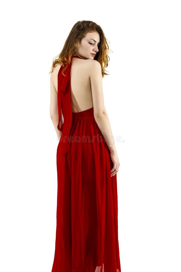 Full Body Portrait with a Beautiful Woman Stock Photo - Image of