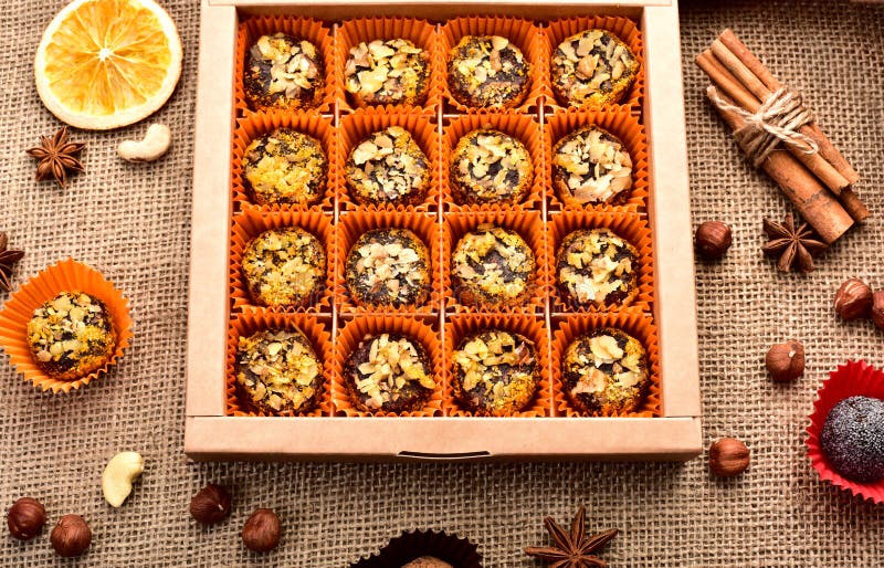 Full Box of Chocolates Decoration Stock Photo Image of design, ornate