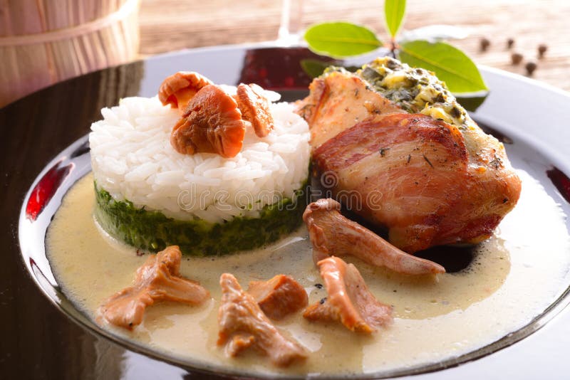 Full chicken s breast stock image. Image of macro, lettuce 27265393