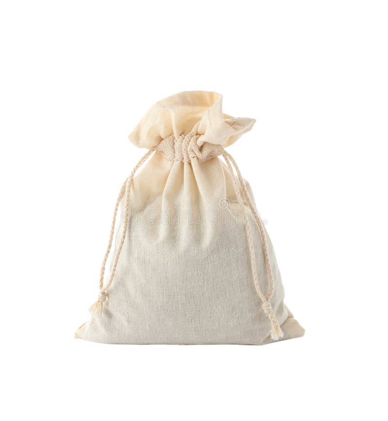 Full Cotton Eco Bag Isolated on White Stock Photo - Image of full ...