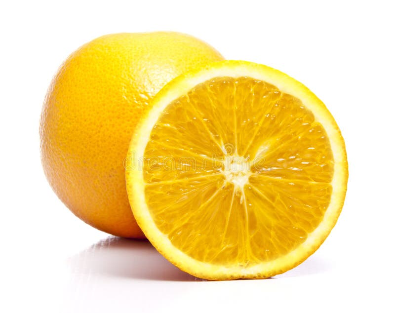 A Full And A Cut Orange