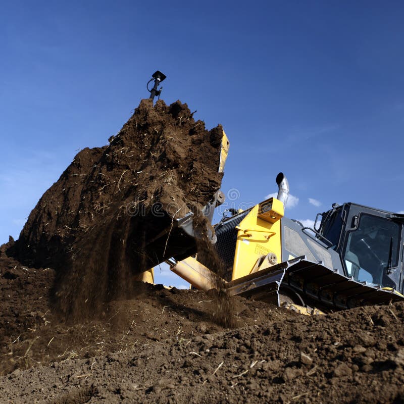 Full earth mover stock image