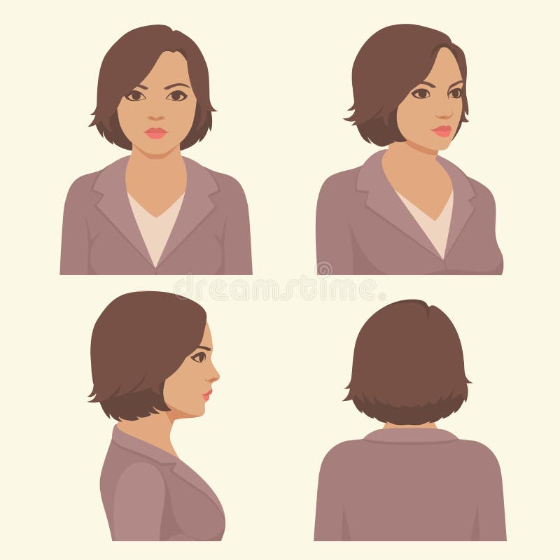Full face and profile head royalty free illustration Full face and profile head royalty free illustration