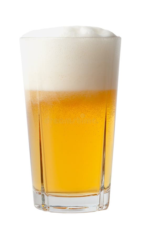 Full glass of beer. stock images