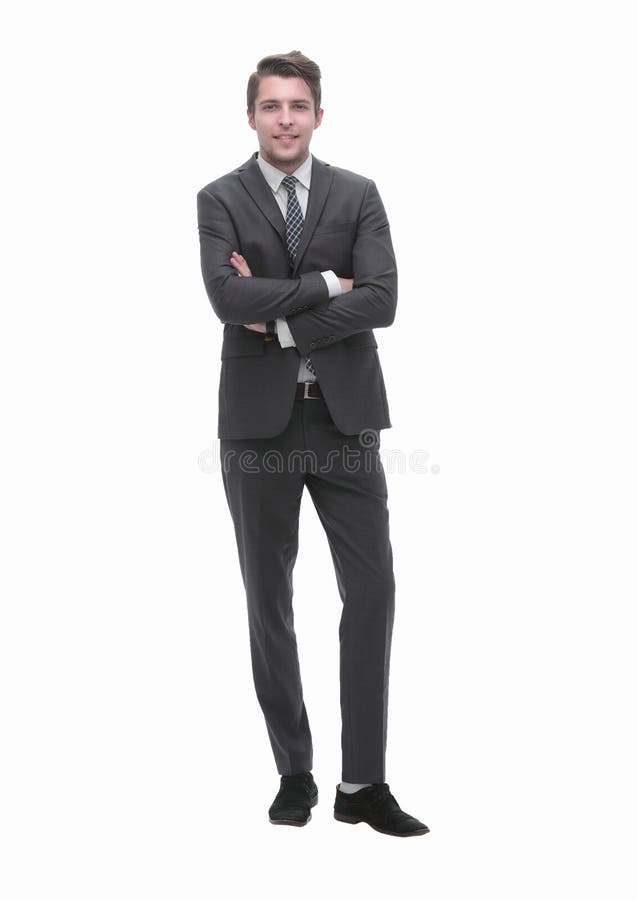 In full growth. confident businessman. isolated on white. Full growth confident stock images, royalty-free photos and pictures