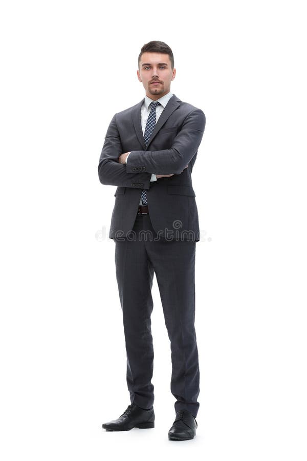 In full growth. confident businessman. isolated on white. Full growth confident stock images, royalty-free photos and pictures