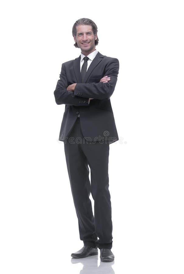 In full growth. confident businessman. isolated on white background. Full growth confident stock images, royalty-free photos and pictures