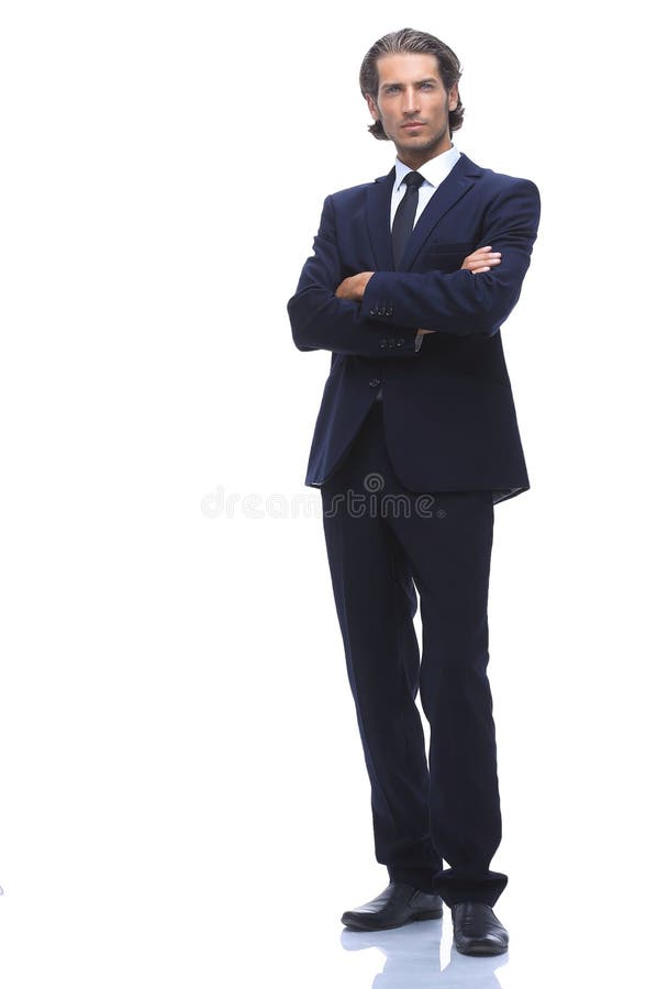 In full growth. confident businessman. isolated on white background. Full growth confident stock images, royalty-free photos and pictures