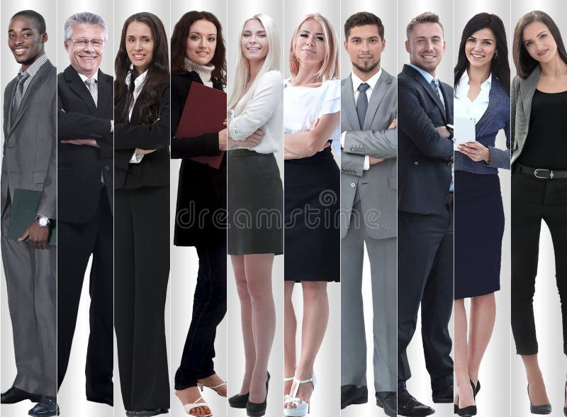In full growth. modern successful business people. stock images In full growth. modern successful business people. stock images