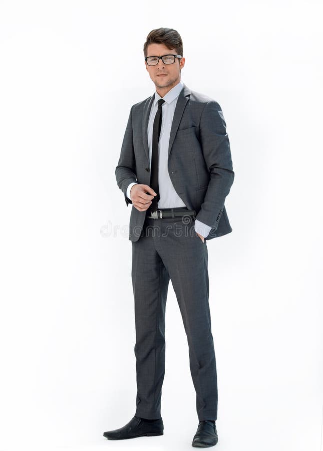 In full growth. portrait of a confident businessman. isolated on white background. Full growth confident stock images, royalty-free photos and pictures