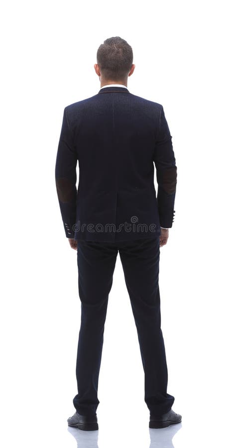 In Full Growth.rear View of a Successful Businessman Stock Image ...