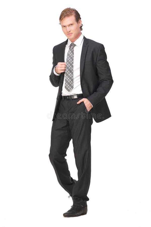 Full Length Businessman royalty free stock photography