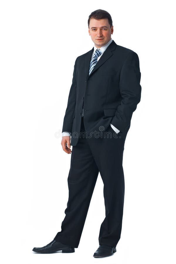 Full length of a confident young business man stock images