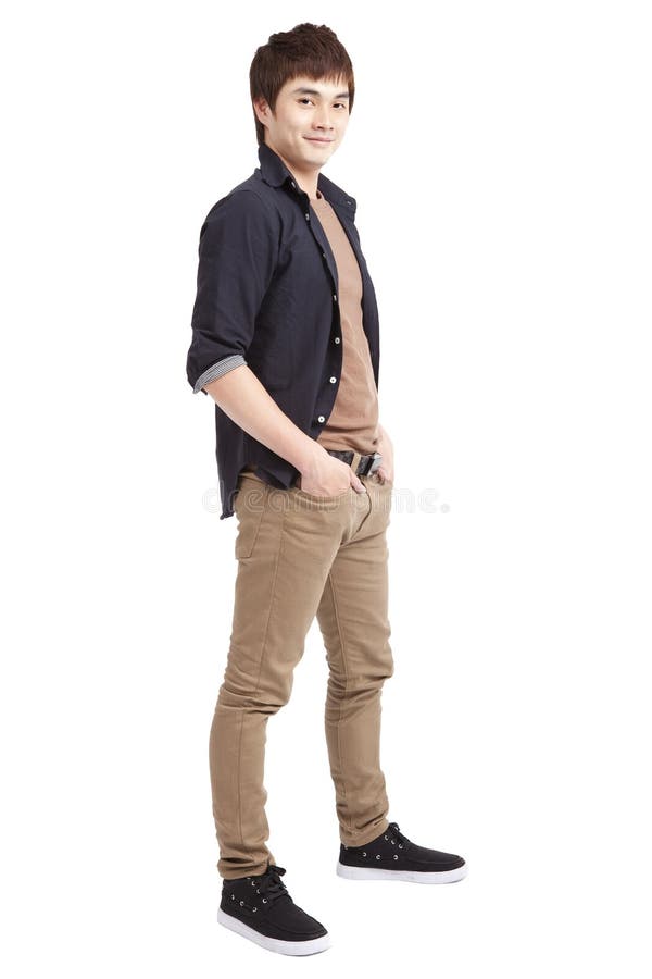 Full length portrait of Asian man stock photography Full length portrait of Asian man stock photography