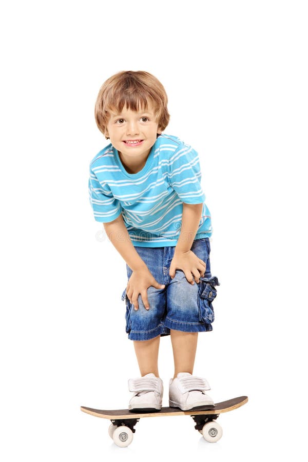 Little Boy Barefoot, Isolated on Stock Image - Image of smile, cheerful:  12463419