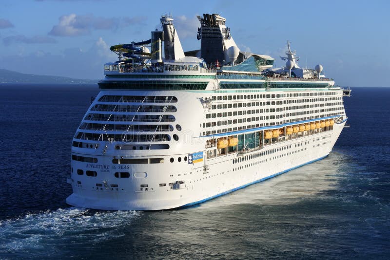 Adventure of the Seas Cruise Ship Underway royalty free stock images Adventure of the Seas Cruise Ship Underway royalty free stock images