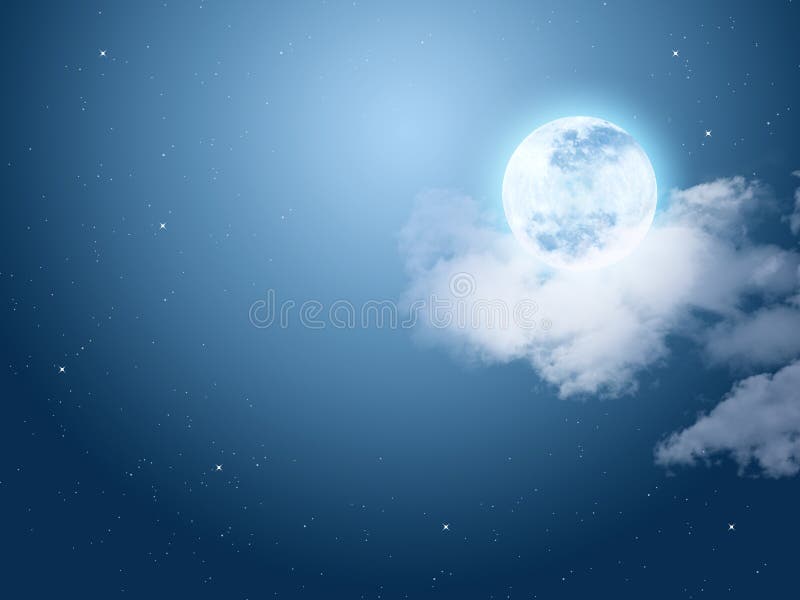 Full moon stock illustration