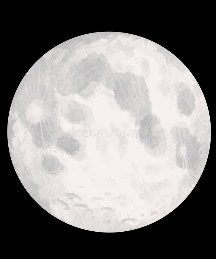 Grey Moon PNG Transparent, Grey Moon Free Illustration, Moon