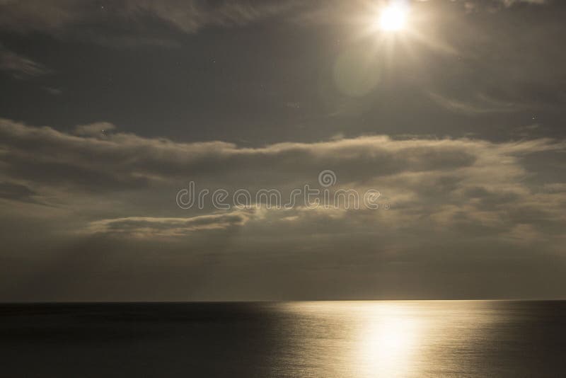 Full Moon over the Black Sea royalty free stock image Full Moon over the Black Sea royalty free stock image