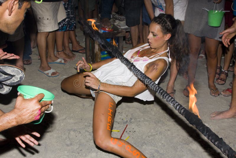 FULL moon party in Phangan, Thailand.