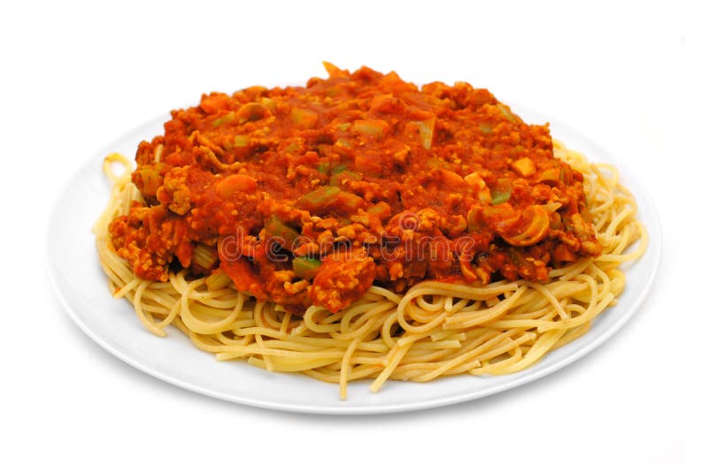 Spaghetti and meat sauce