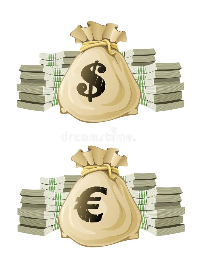 Free Vector  Full sack of cash money corded with rope and heaps of gold  coins banking concept realistic icon of moneybag with dollar currency sign  isolated on white transparent background vector