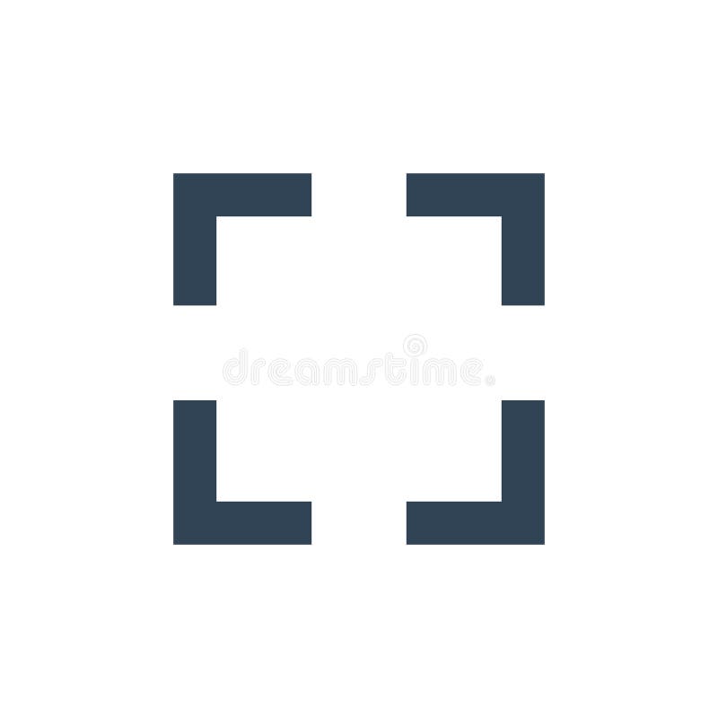 Full screen icon. Exit full screen symbol. Maximize minimize sign stock illustration
