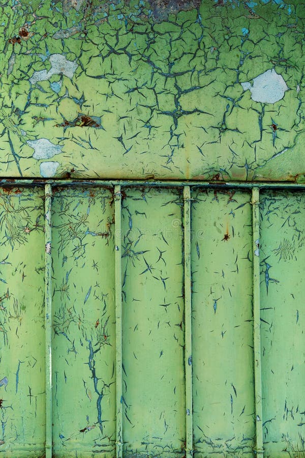 Full-screen Texture of Heavily Cracked Green Paint Stock Image - Image ...