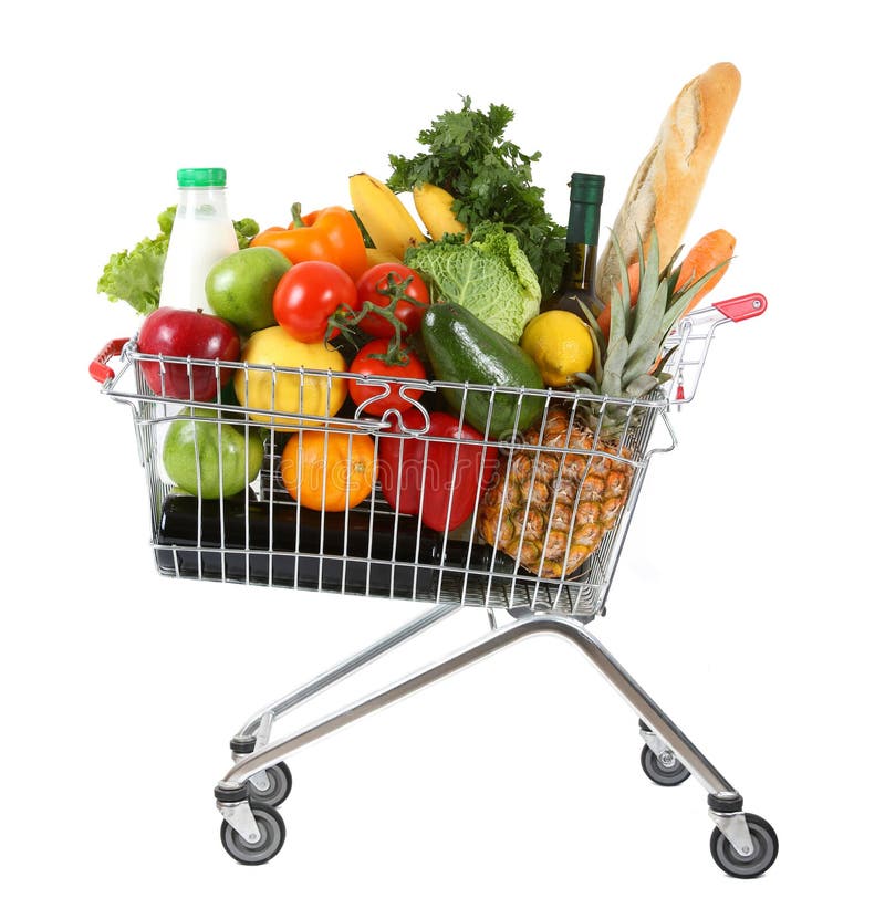 Full Shopping Trolley Stock Photos - Image: 12041253