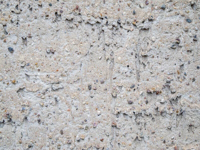 Rough Plaster with Coarse Gravel Stock Image - Image of background ...