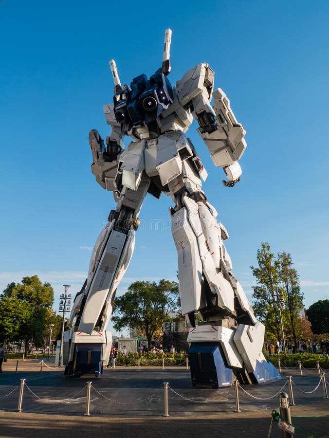 Full-size of RX-0 Unicorn Gundam at Diver City Tokyo Plaza in Od royalty free stock images Full-size of RX-0 Unicorn Gundam at Diver City Tokyo Plaza in Od royalty free stock images
