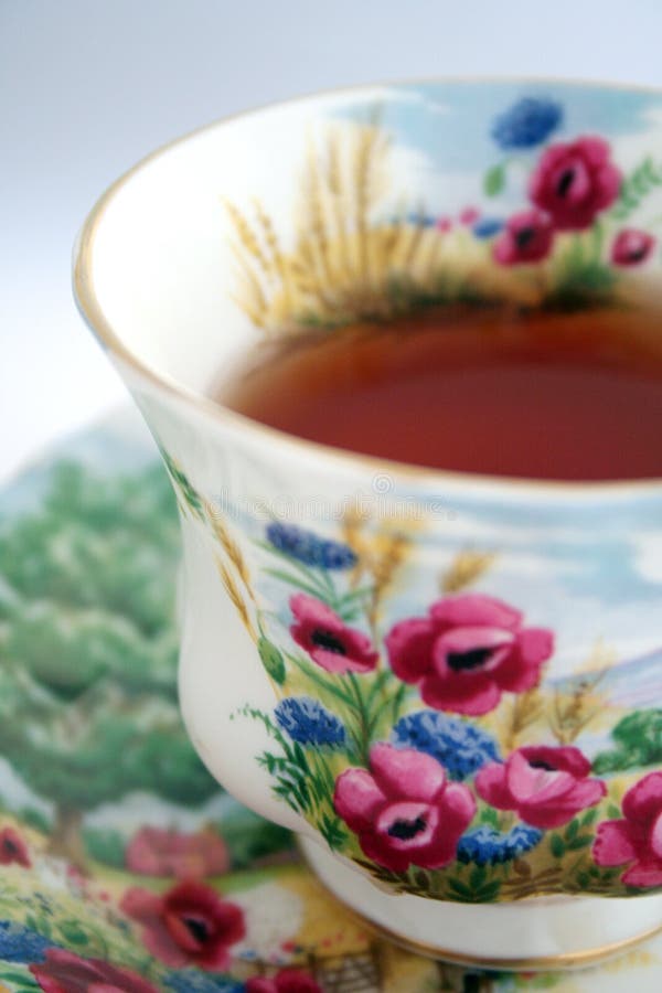 Full Tea Cup stock photo. Image of luxury, detail, ivory 5525830