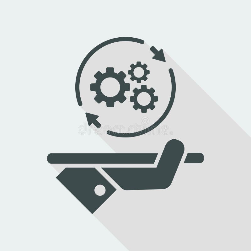 Full technical support service - Vector web icon stock illustration