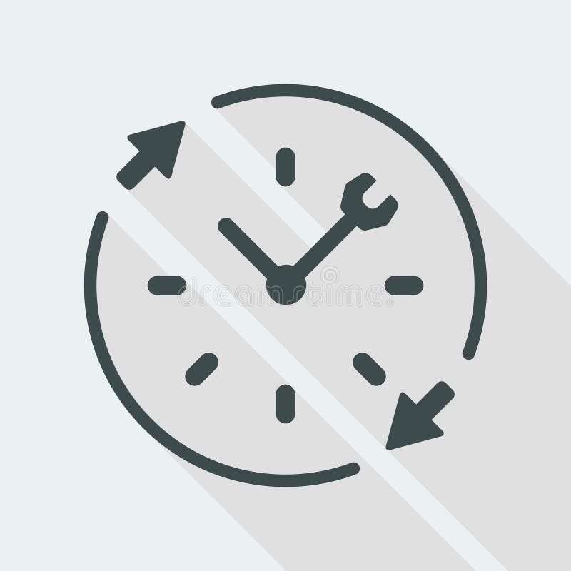 Full time technical assistance services - Vector web icon royalty free illustration