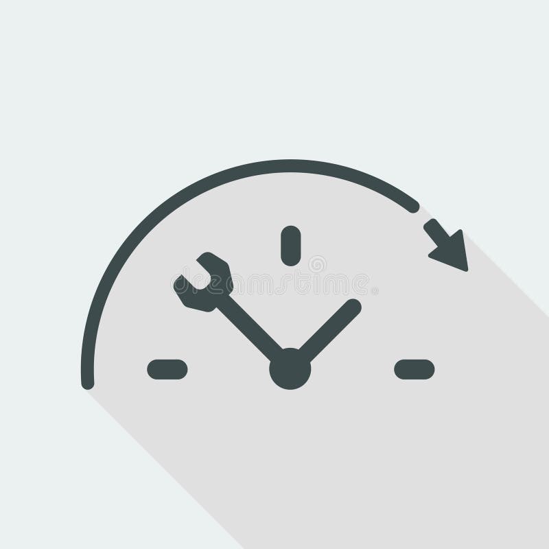 Full time technical assistance services - Vector web icon stock illustration