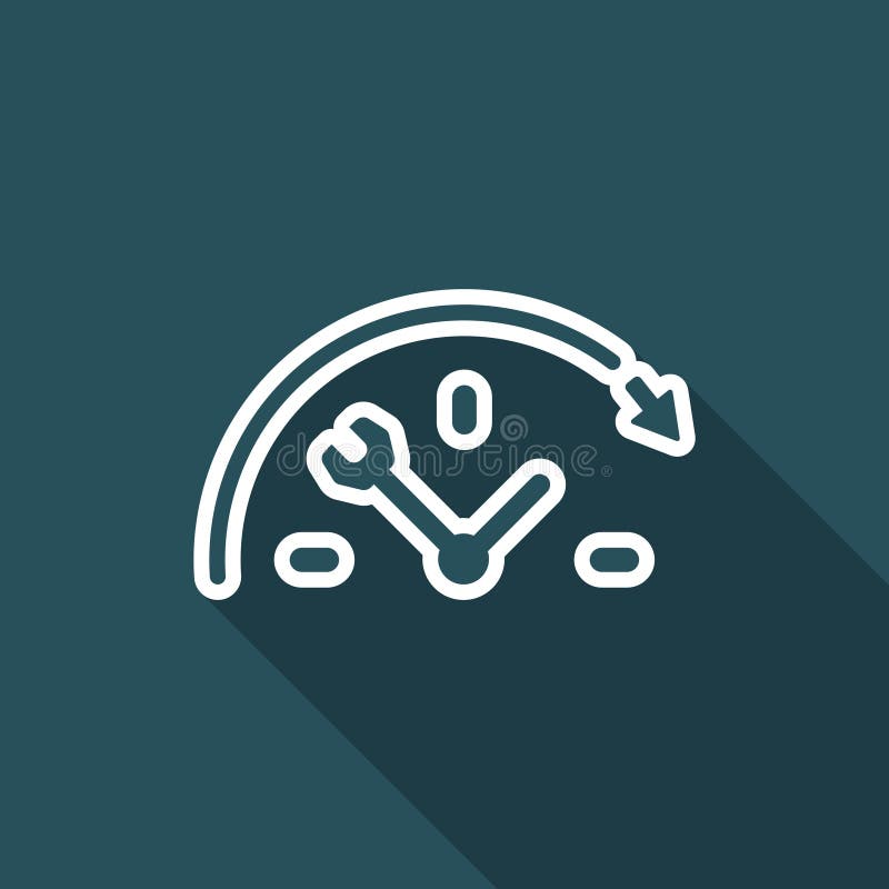 Full time technical assistance services - Vector web icon stock illustration