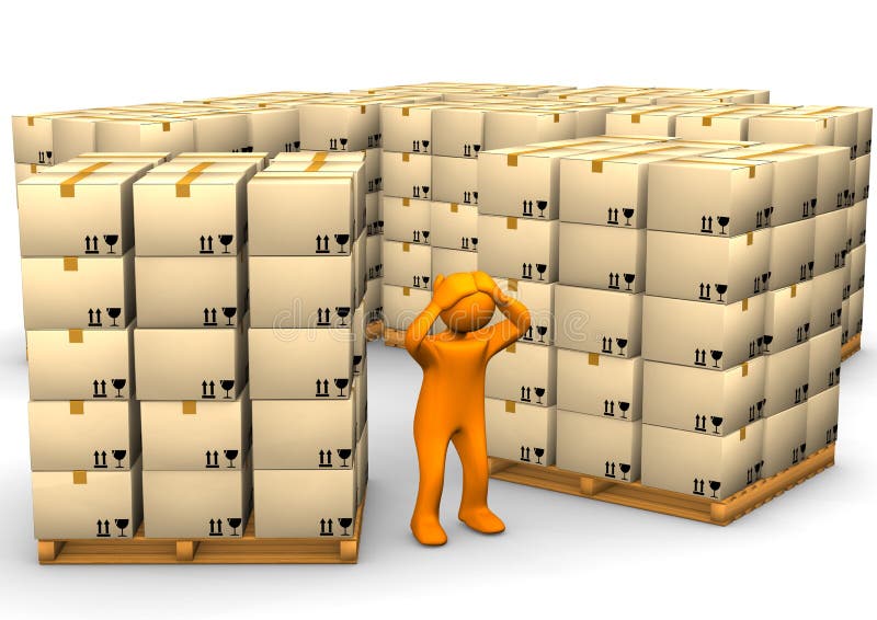 Full Warehouse stock illustration. Image of forwarder - 25307263