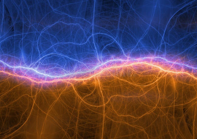 Fulmine del ghiaccio e del fuoco o onde sonore illustrazione vettoriale Fulmine del ghiaccio e del fuoco o onde sonore illustrazione vettoriale