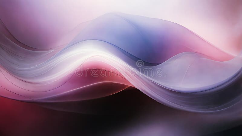 Fum elegant și fluent în nuanțe de violet și roz royalty free illustration