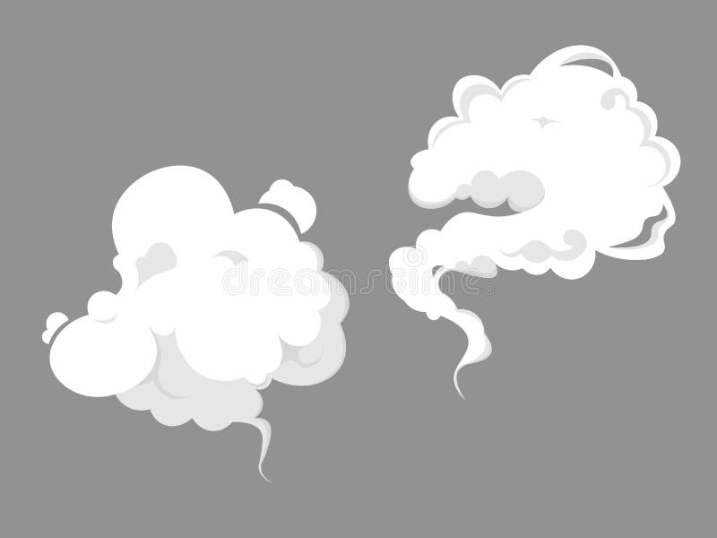 Efeito De Desenho Animado De Fumaça De Fogo De água PNG , Clipart