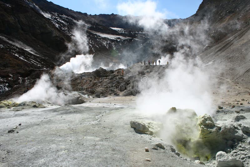 Fumarols and geysers