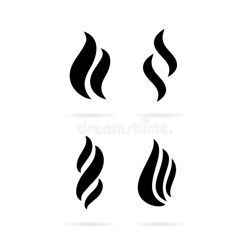Fume smoke vector icon stock vector. Illustration of aroma 125859552