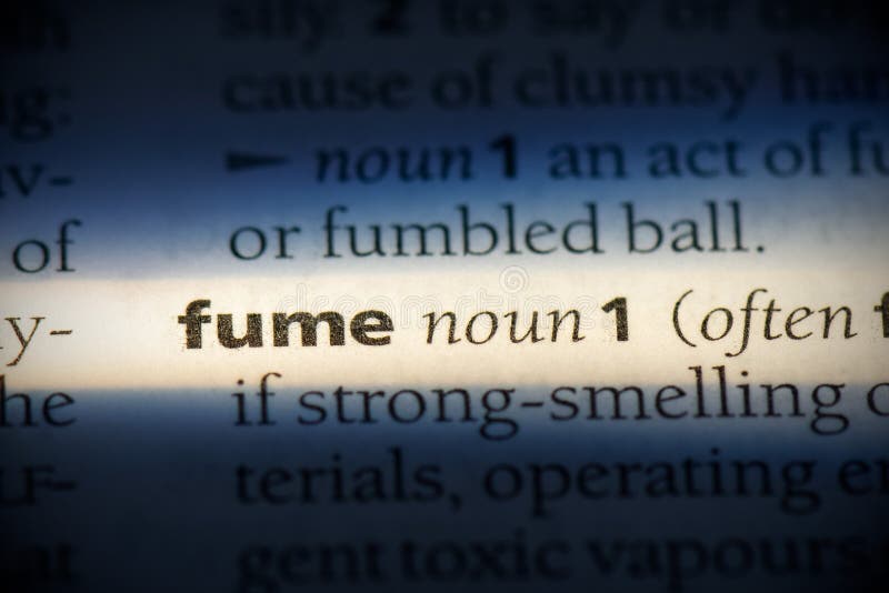 Fume stock image. Image of page, definition, idea, printed 161576289