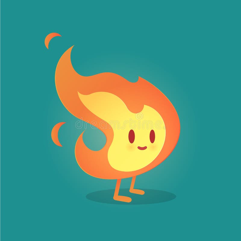 Fumetto del fuoco illustrazione vettoriale