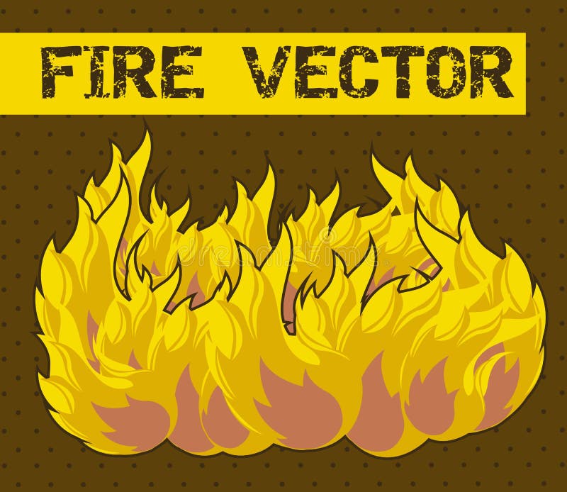 Fumetto del fuoco illustrazione di stock