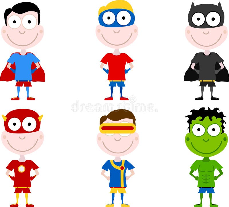 Fumetto Superheros illustrazione di stock Fumetto Superheros illustrazione di stock