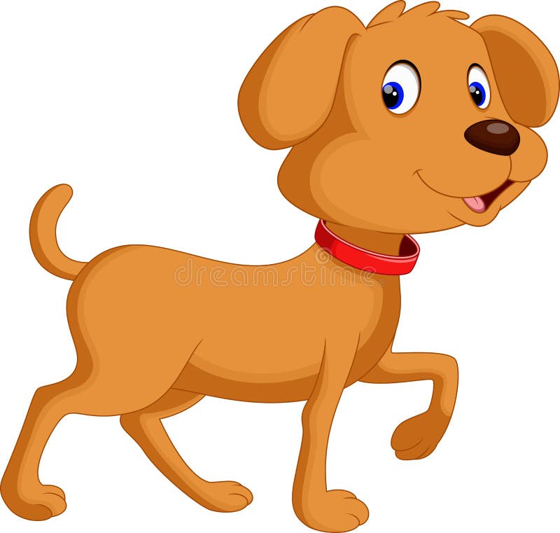 Illustration of cute dog cartoon. Illustration of cute dog cartoon