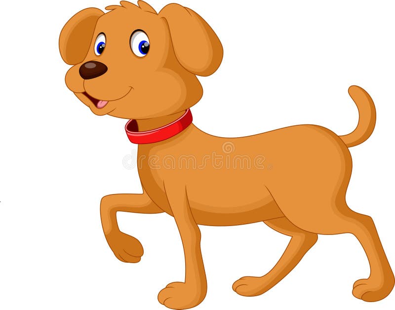 Illustration of cute dog cartoon. Illustration of cute dog cartoon