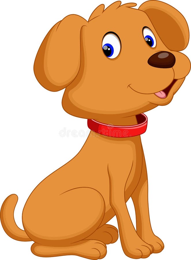 Illustration of cute dog cartoon. Illustration of cute dog cartoon