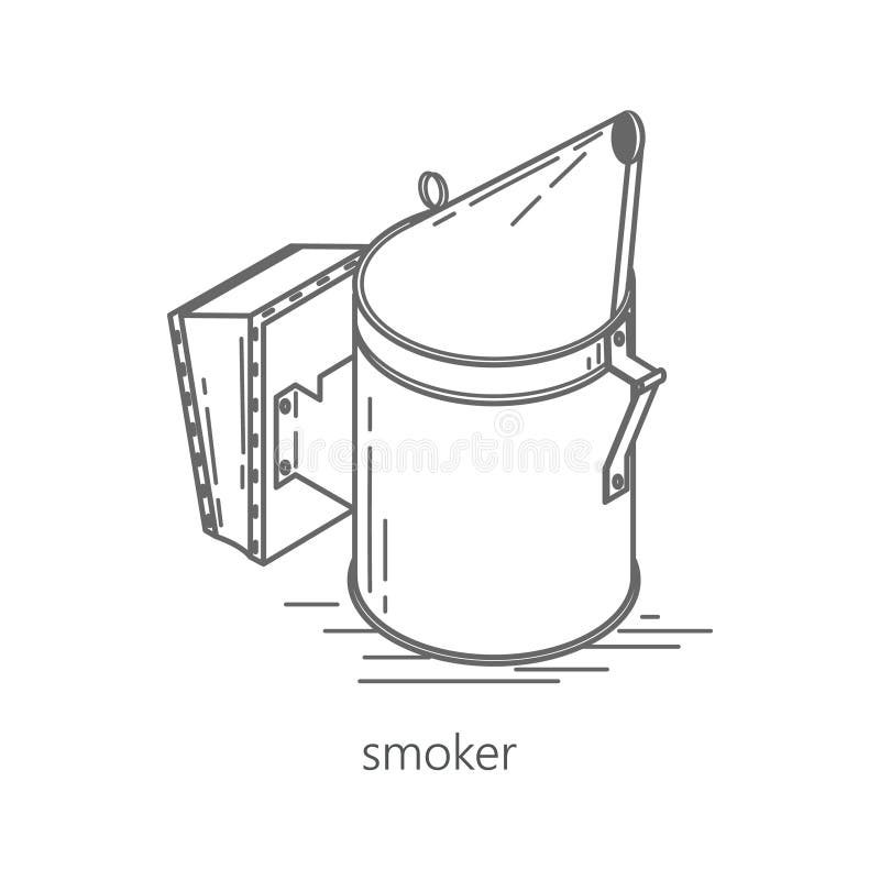 Fumeur pour les abeilles objet illustration de vecteur Fumeur pour les abeilles objet illustration de vecteur